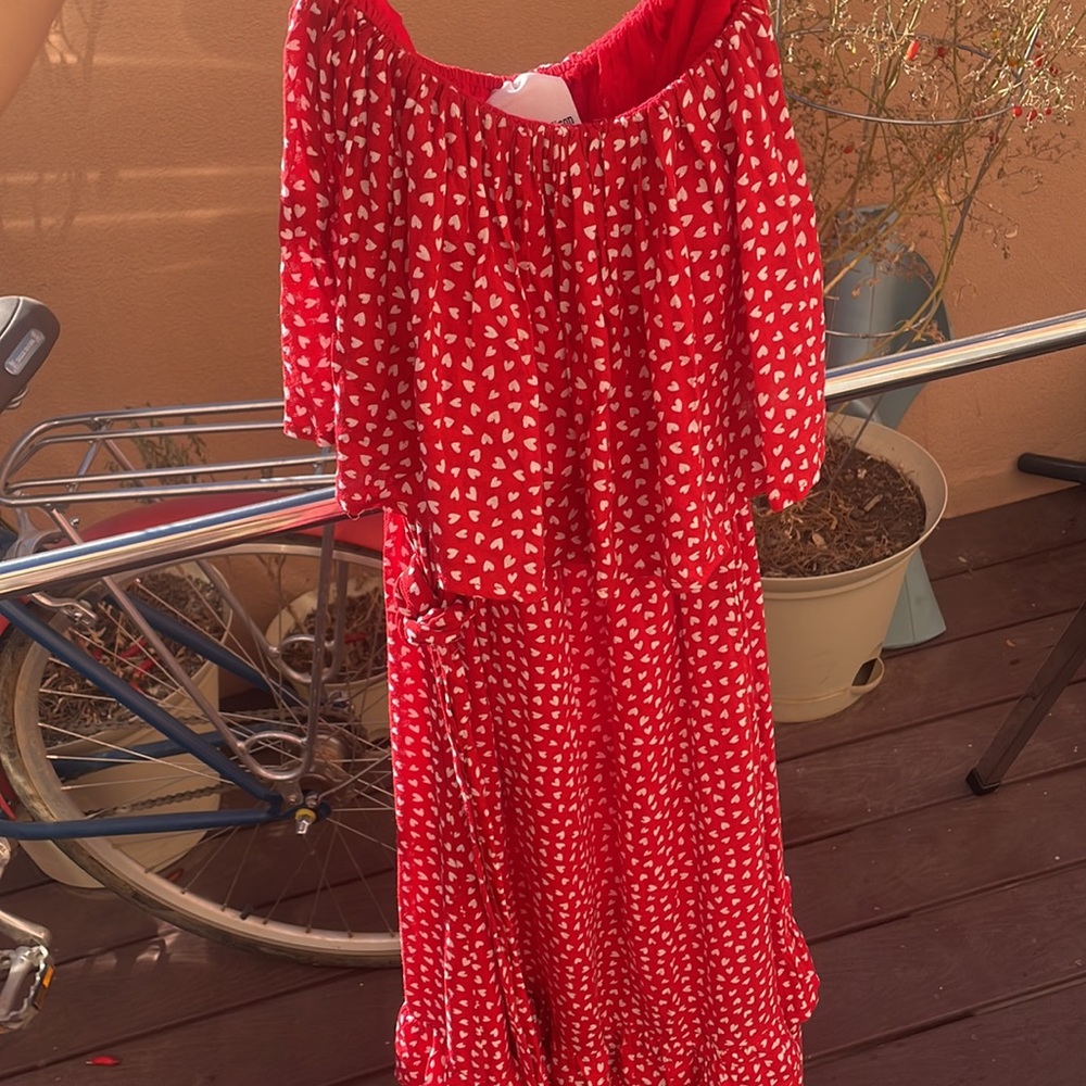 Strapless maxi dress
